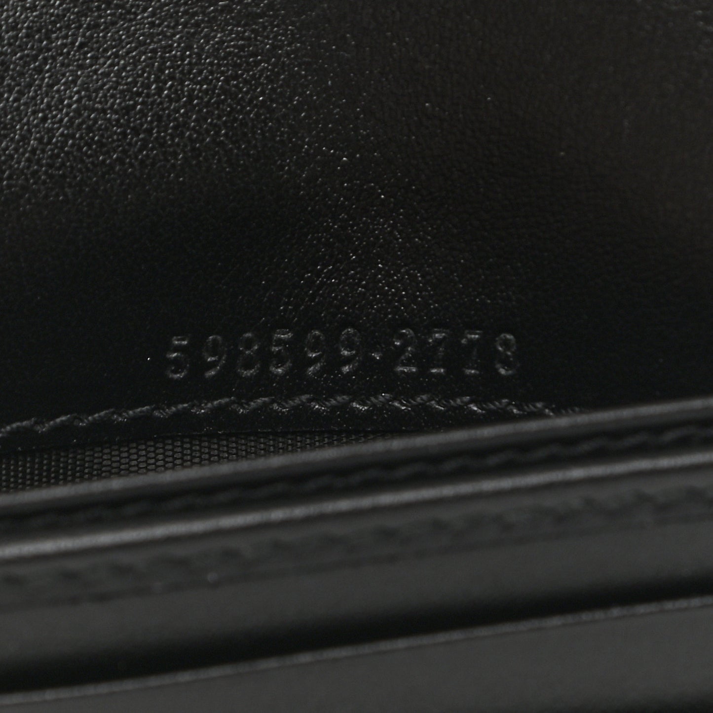Calfskin Matelasse GG Marmont Passport Case Black