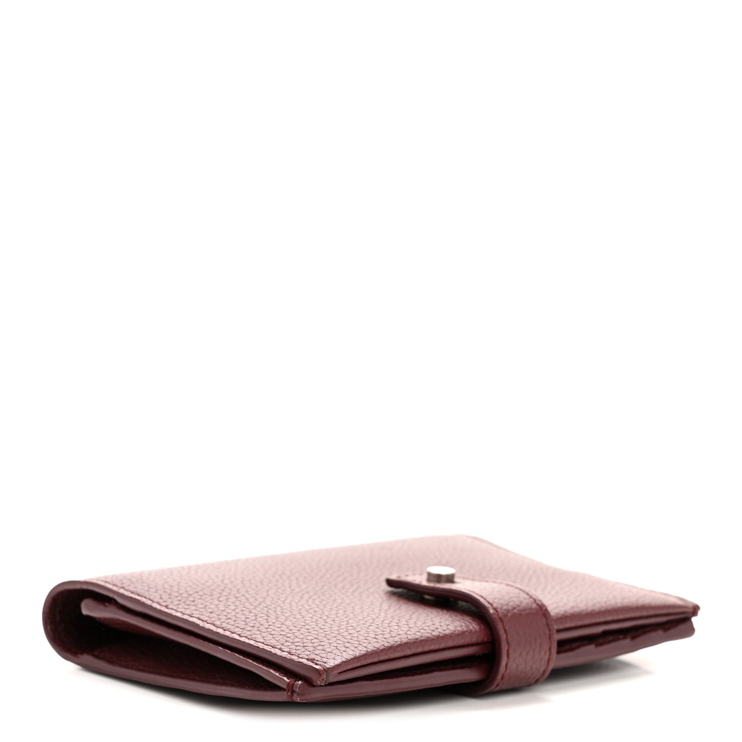 Grained Calfskin Sac De Jour Compact Wallet Rouge Legion
