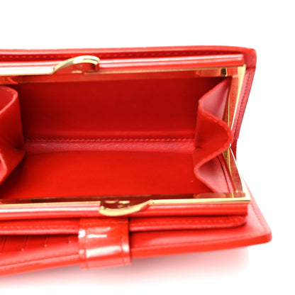 Louis Vuitton Vernis French Purse Wallet Cherry 6 of 11