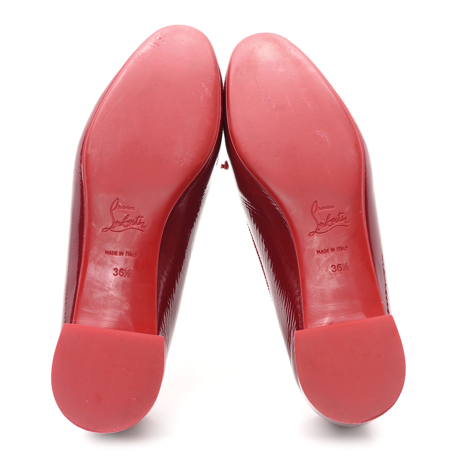 Christian Louboutin Patent Sweetie Jane Ballerina Flats 36.5 Loubi 6 of 9