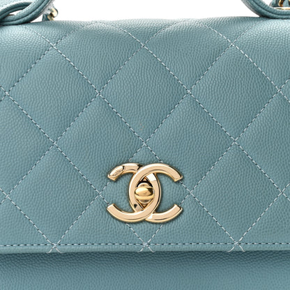Chanel Caviar Quilted Mini Business Affinity Flap Light Blue 8 of 11