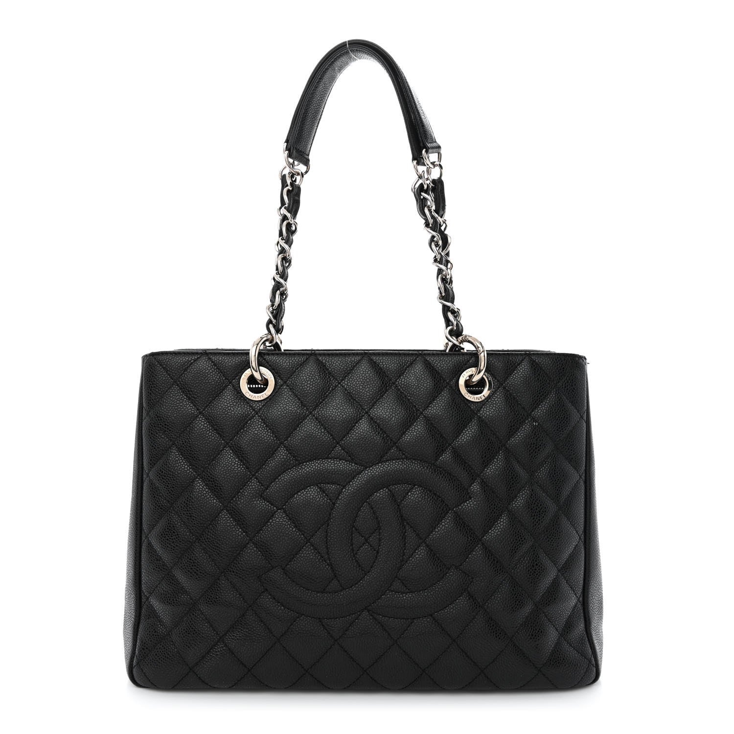 Chanel Caviar Quilted Grand Shopping Tote GST Black 1 of 16