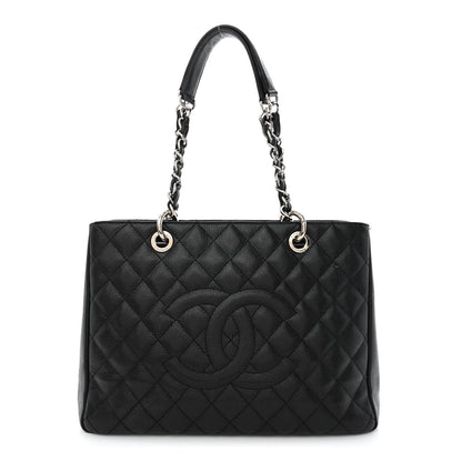 Chanel Caviar Quilted Grand Shopping Tote GST Black 1 of 16