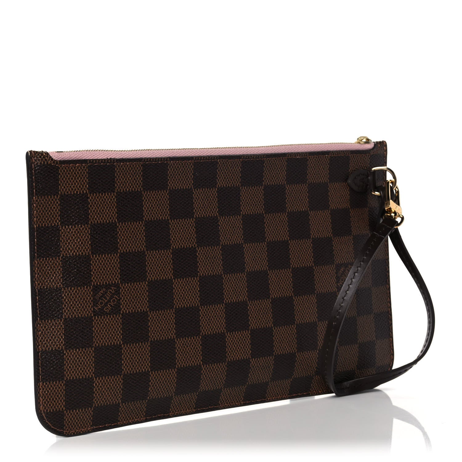 Louis Vuitton Damier Ebene Neverfull MM GM Pochette Rose Ballerine 3 of 10