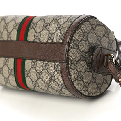 Gucci GG Supreme Monogram Web Small Ophidia Boston Bag Beige New Acero 11 of 13