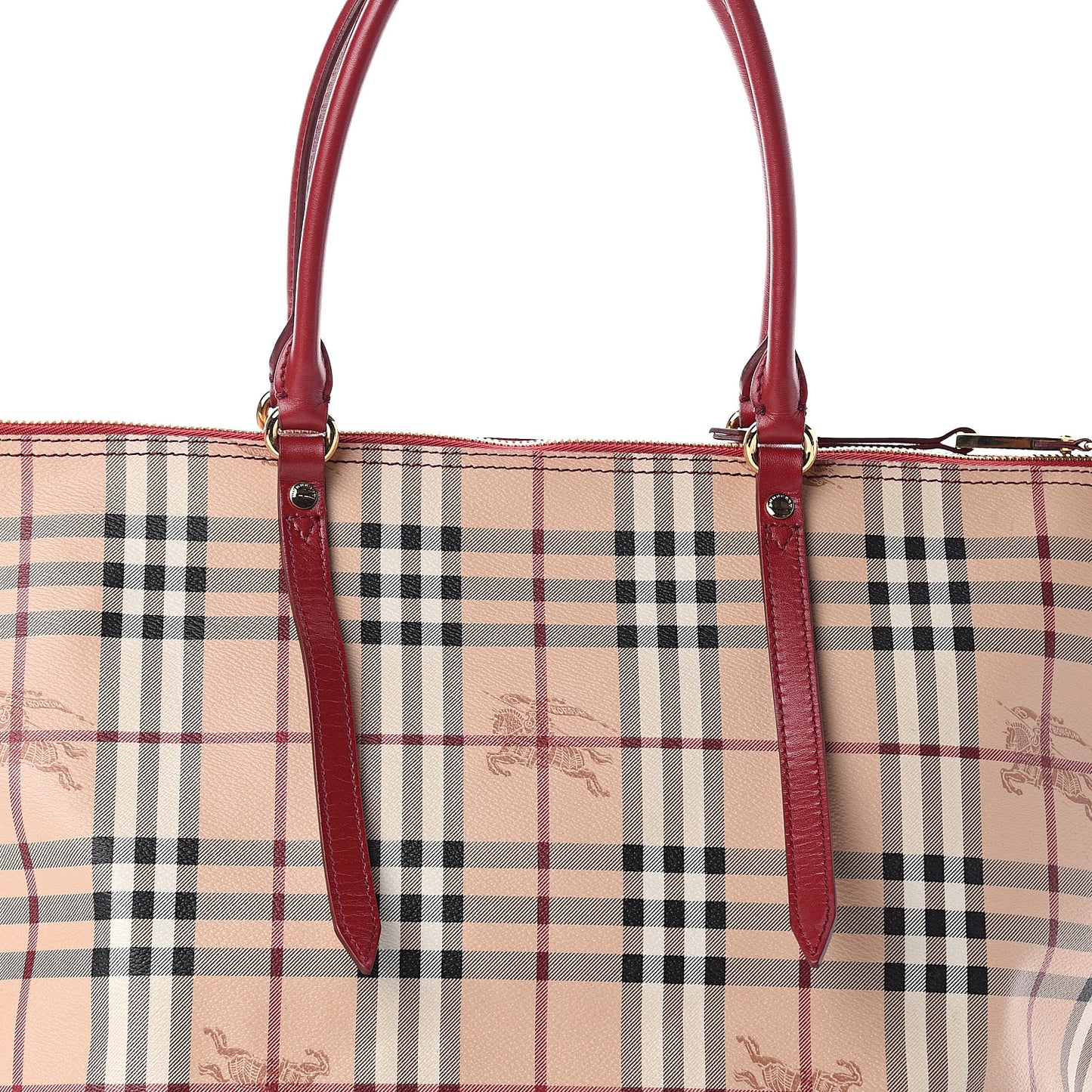 Haymarket Check Medium Salisbury Tote Military Red