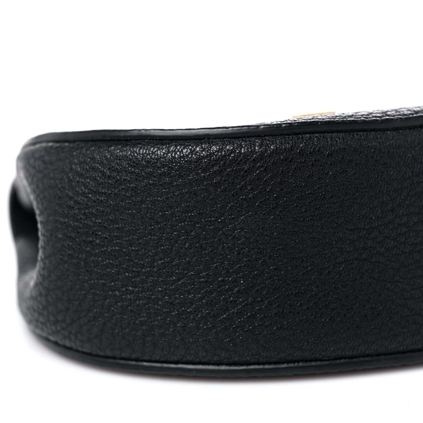 Grained Lambskin Mini Drew Shoulder Bag Black