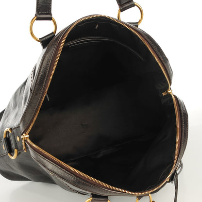 Saint Laurent Calfskin Oversized Muse Brown 8 of 10