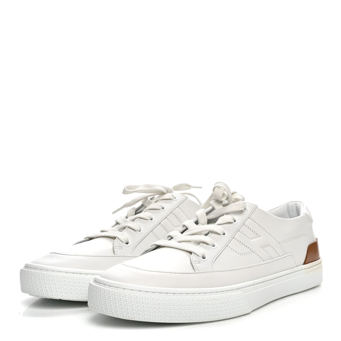 Calfskin Mens Deep Sneakers 44 White Gold