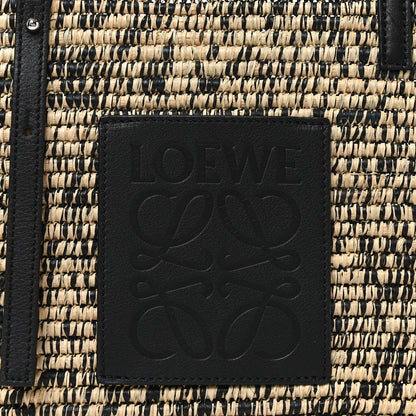 Loewe Raffia Small Square Basket Tote Bag Black Natural 6 of 10