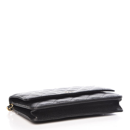 Chanel Caviar Quilted Wallet On Chain WOC Black 4 of 11