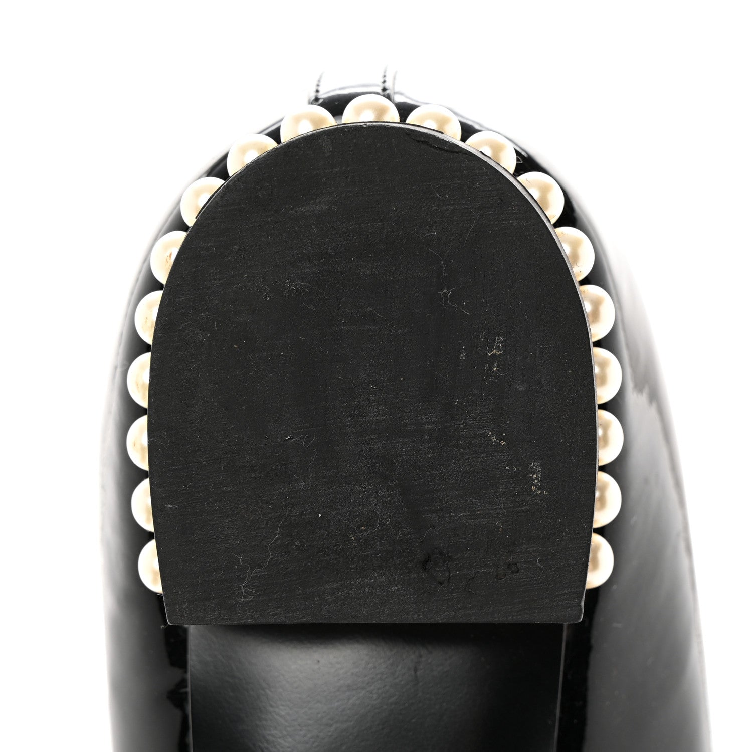 Chanel Patent Calfskin Pearl CC Loafers 36.5 Black 11 of 11