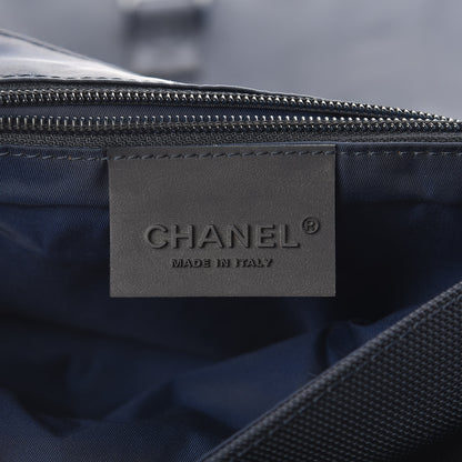 Chanel Canvas Nylon Expandable Sport Messenger Navy Off White 6 of 16