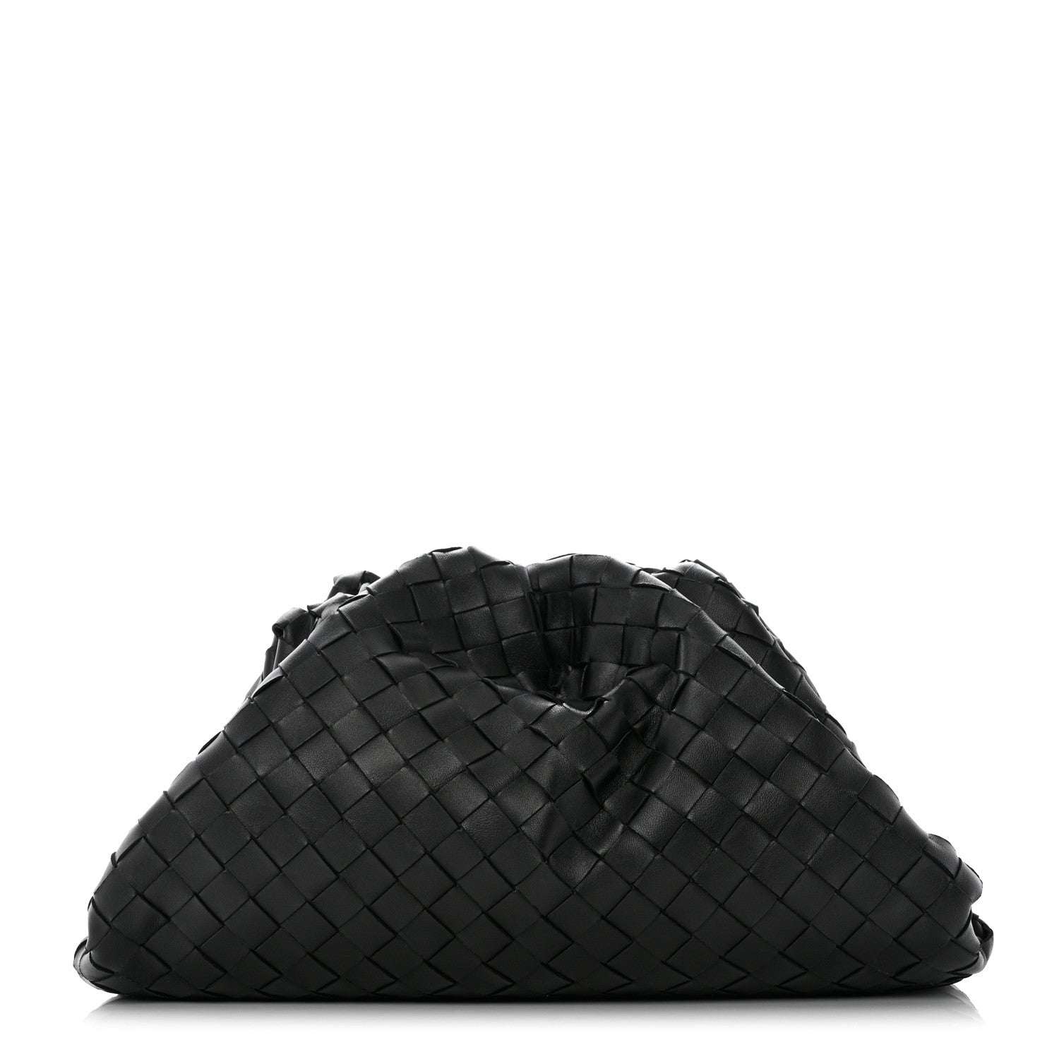 Bottega Veneta Nappa Maxi Intreccio The Pouch Oversized Clutch Black 1 of 9