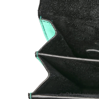 Saint Laurent Metallic Calfskin Small Monogram Sunset Chlorophille 11 of 12