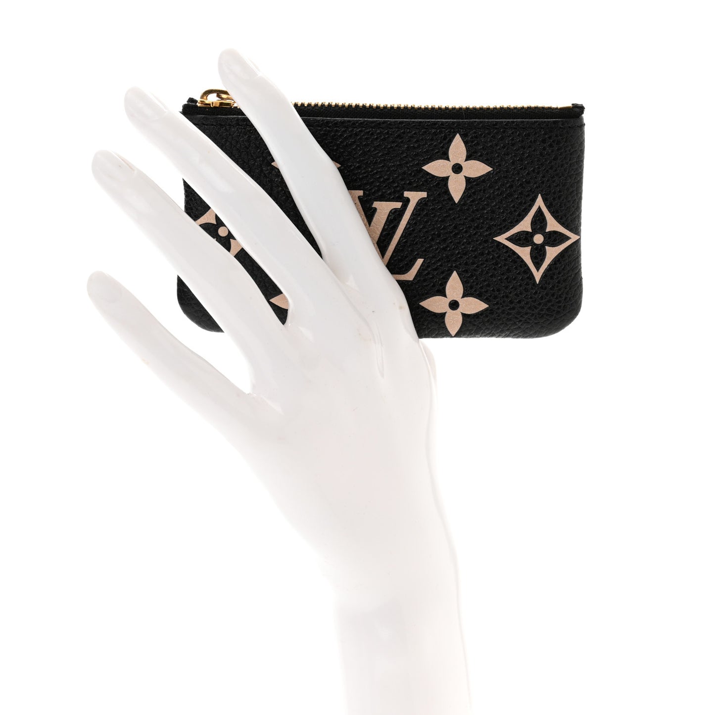 Empreinte Monogram Giant Key Pouch Black Beige