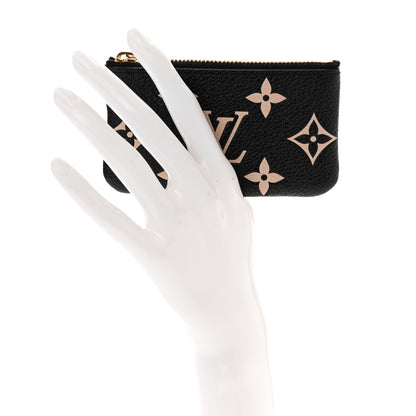 Louis Vuitton Empreinte Monogram Giant Key Pouch Black Beige 2 of 6