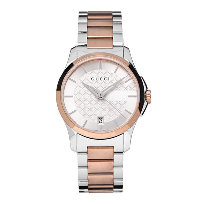 Gucci Stainless Steel 28mm G-Timeless Two Tone Quartz Watch 1 of 8
