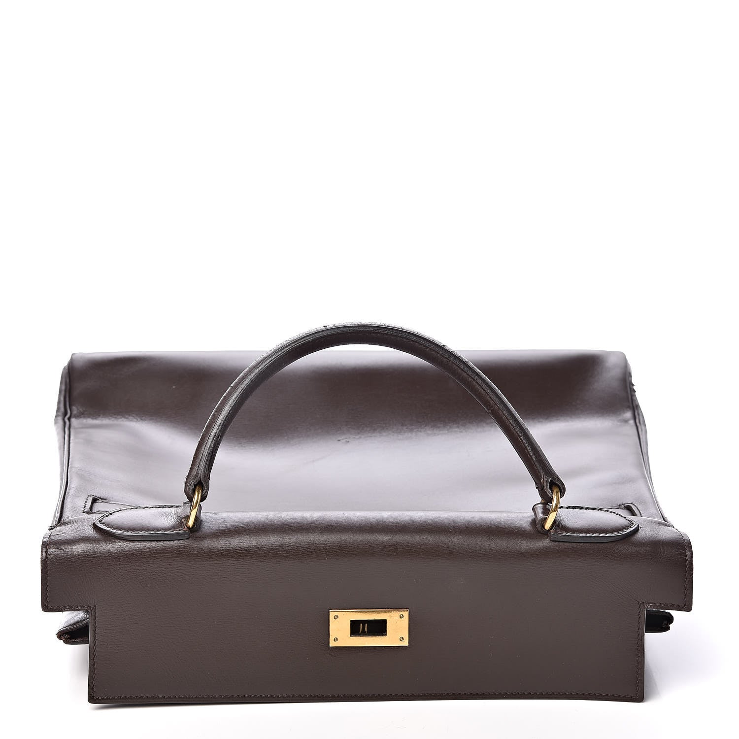 Hermes Box Kelly Retourne 32 Chocolate 21 of 64