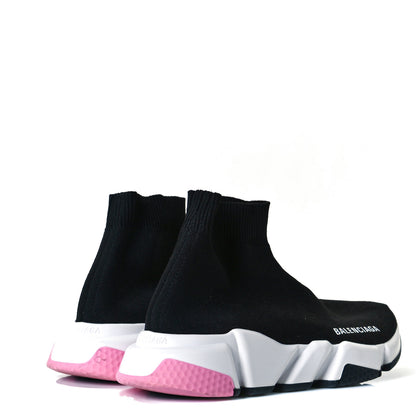 Balenciaga Neoprene Knit Multicolor Sole Womens Speed Sneakers 36 Black White Pink 4 of 9