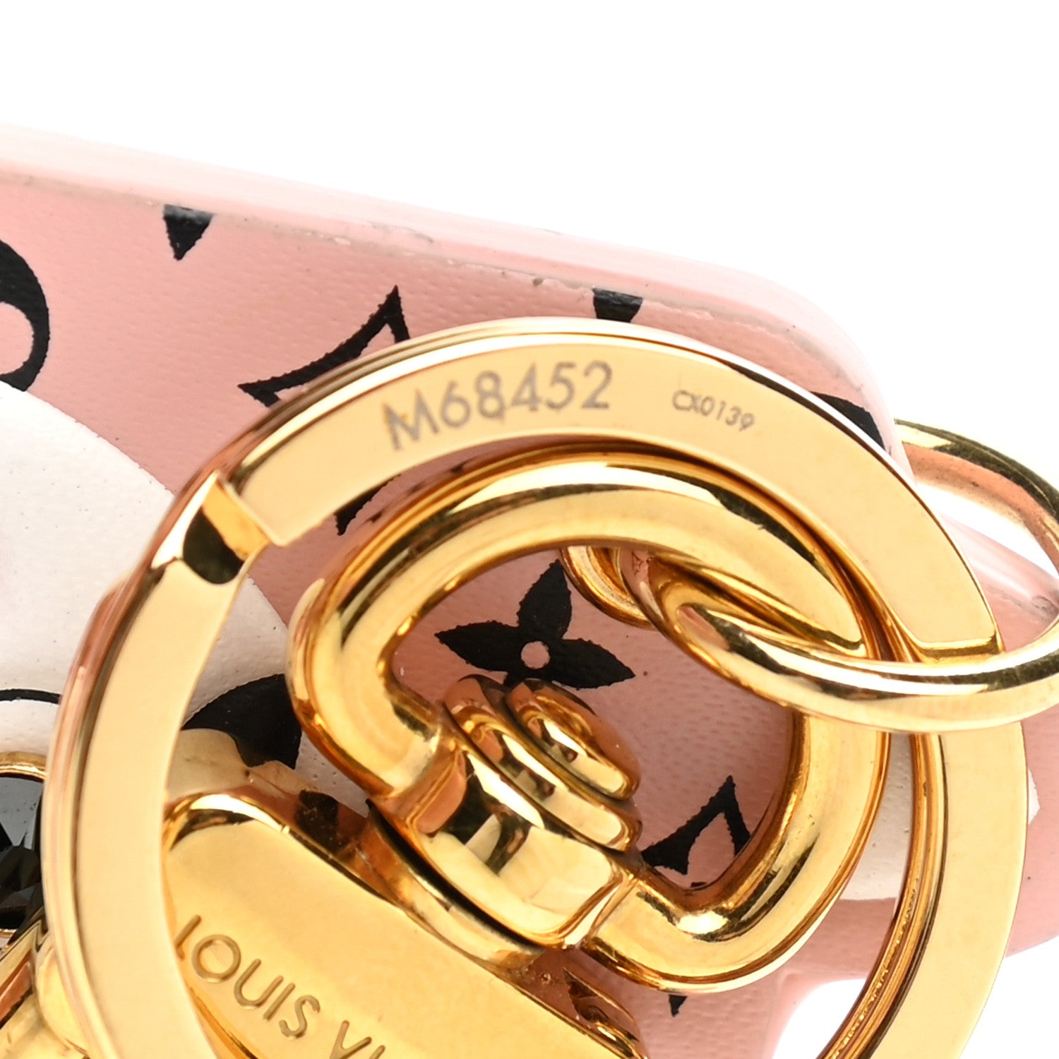 Louis Vuitton Monogram Fun Face Cat Bag Charm Rose Pale 4 of 4