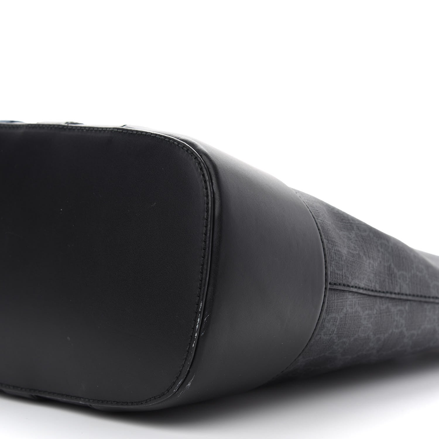 Gucci GG Supreme Monogram Web Tote Black Grey 9 of 14