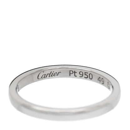 Cartier Platinum 2mm Ballerine Wedding Band Ring 49 5 4 of 7