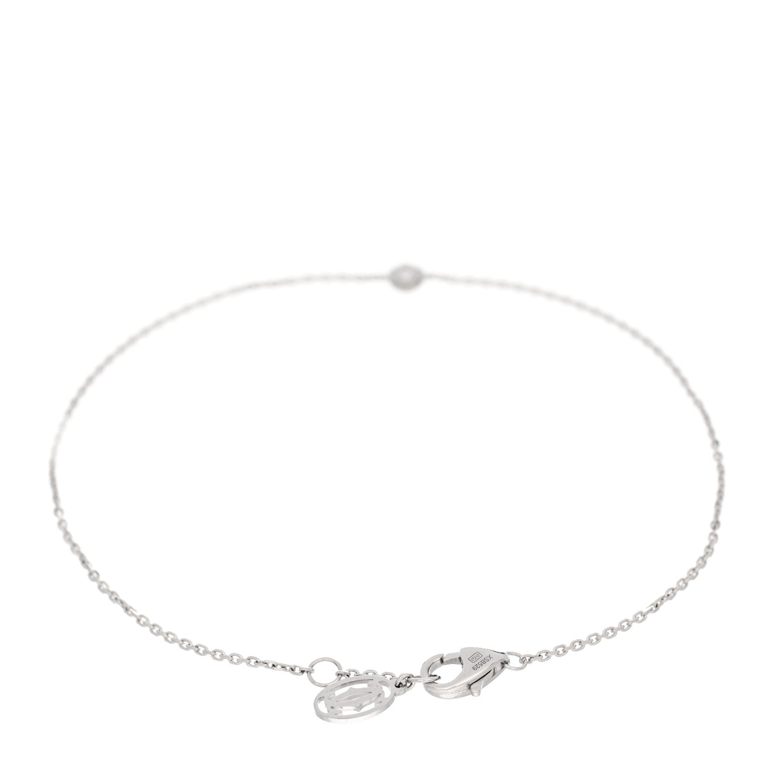Cartier 18K White Gold Diamond XS D'Amour Bracelet 2 of 4