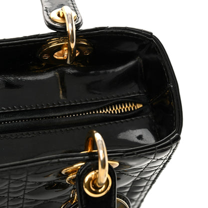 Christian Dior Patent Cannage Medium Lady Dior Black 12 of 12