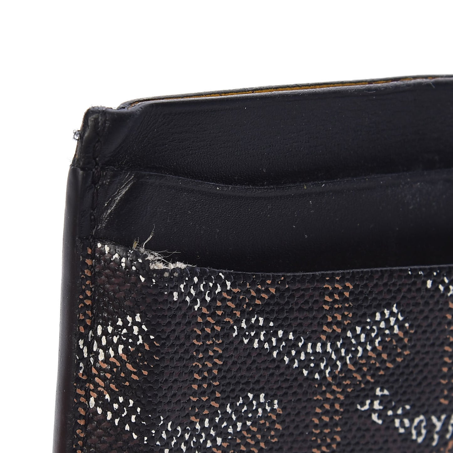 Goyardine Saint Sulpice Card Holder Black