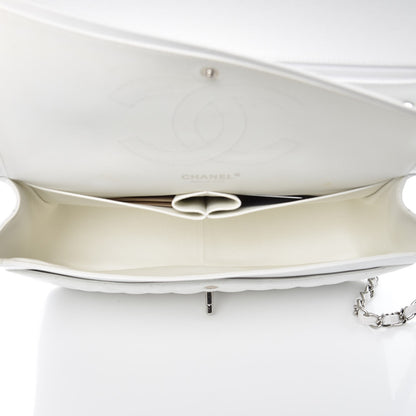 Chanel Caviar Quilted Jumbo Double Flap White 5 of 10