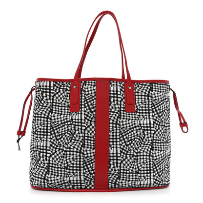 MCM Visetos Large Liz Reversible Shopper Tote Ruby Red 3 of 15