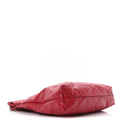 Chanel Shiny Calfskin Quilted Small Chanel 22 Red 5 of 11