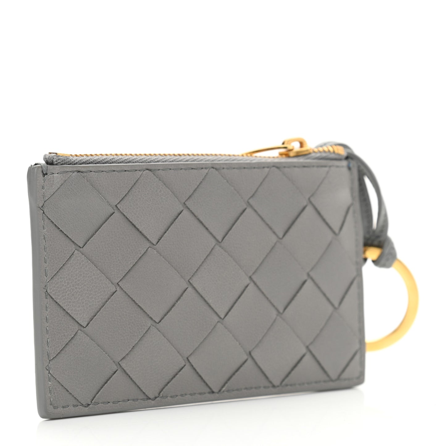 Nappa Intrecciato Key Holder Thunder