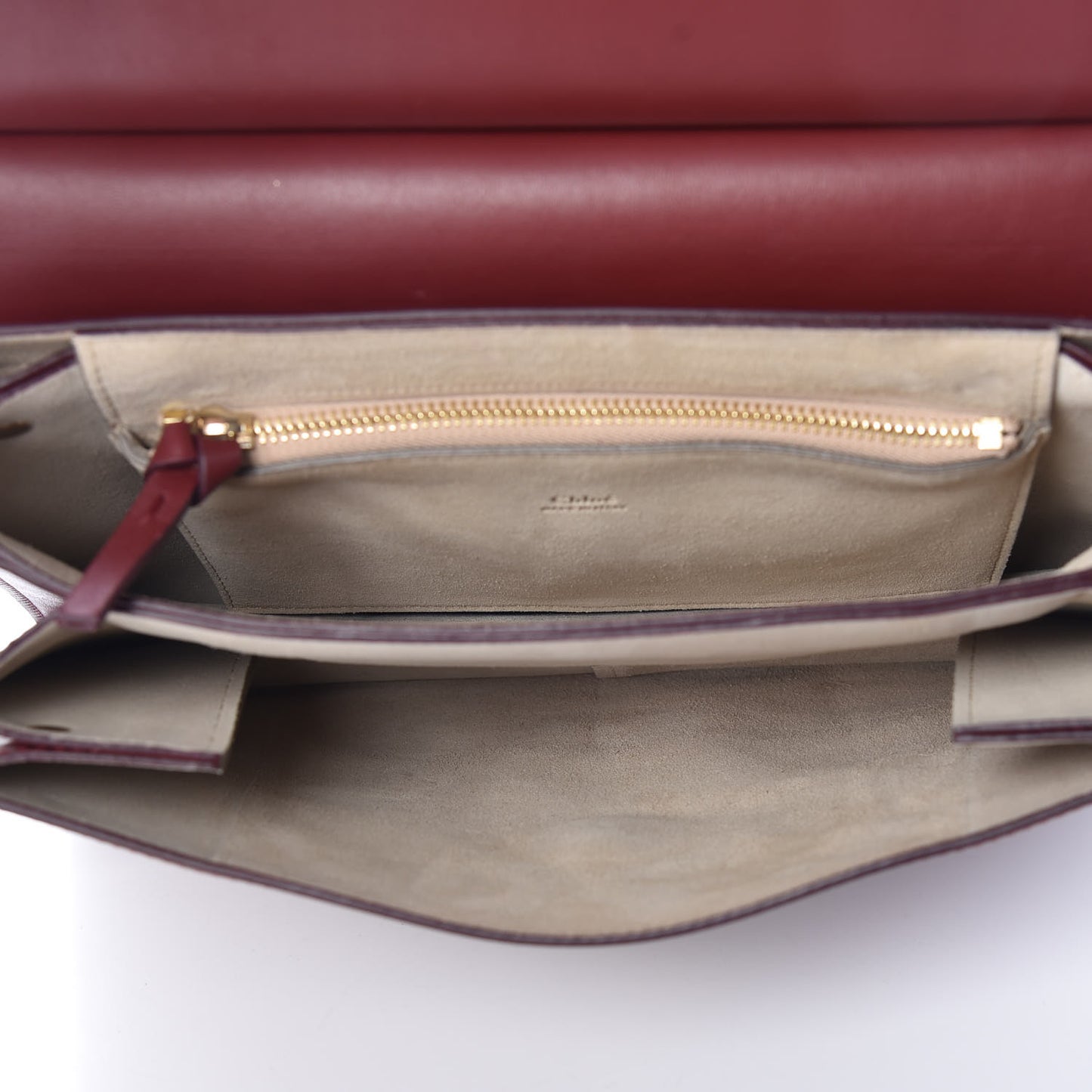 Calfskin Suede Medium Faye Shoulder Bag Plum Purple