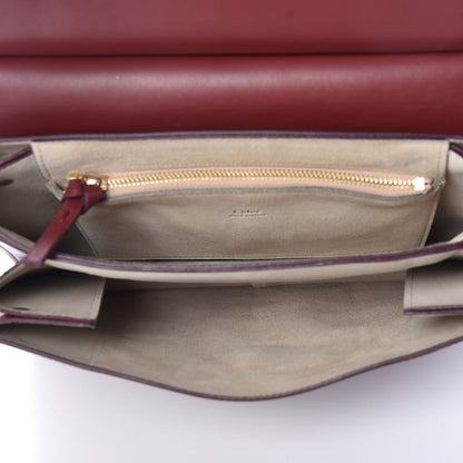 Chloe Calfskin Suede Medium Faye Shoulder Bag Plum Purple 5 of 11