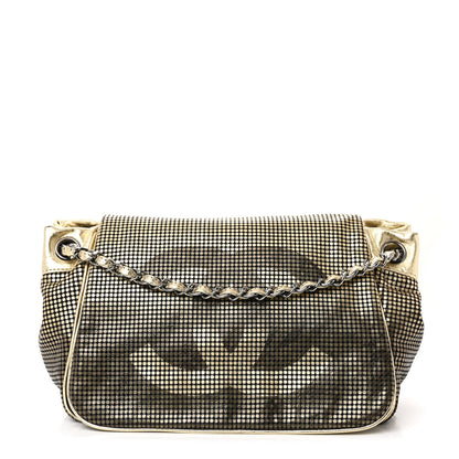 Chanel Metallic Lambskin Perforated Hollywood Accordion Flap Bag Gold 1 of 12