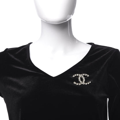 Chanel Crystal Pearls Coronation CC Brooch Gold 2 of 5