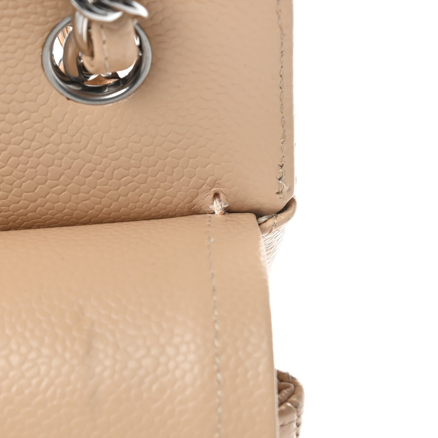 Chanel Caviar Quilted Jumbo Double Flap Beige Clair 19 of 21