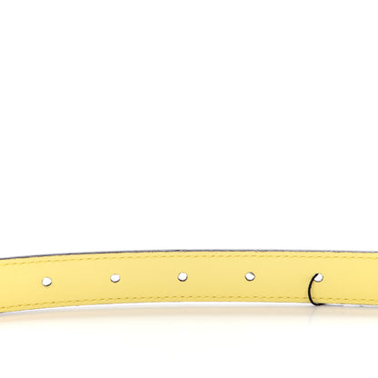 Gucci Moon Calfskin Palladium Double G 20mm Belt 75 30 Banana 4 of 5