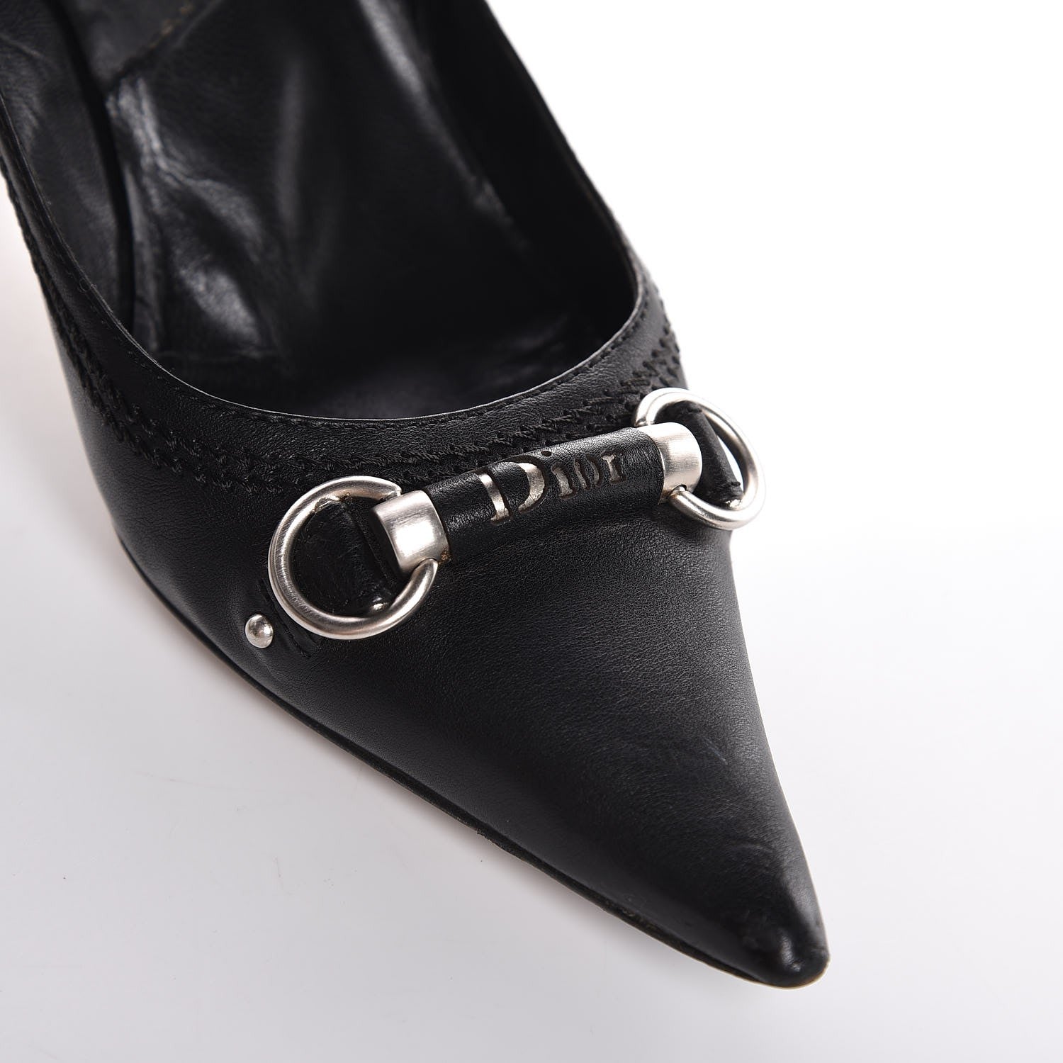 Christian Dior Soft Calfskin My Dior Pumps 38.5 Black 37.5 Black 10 of 14