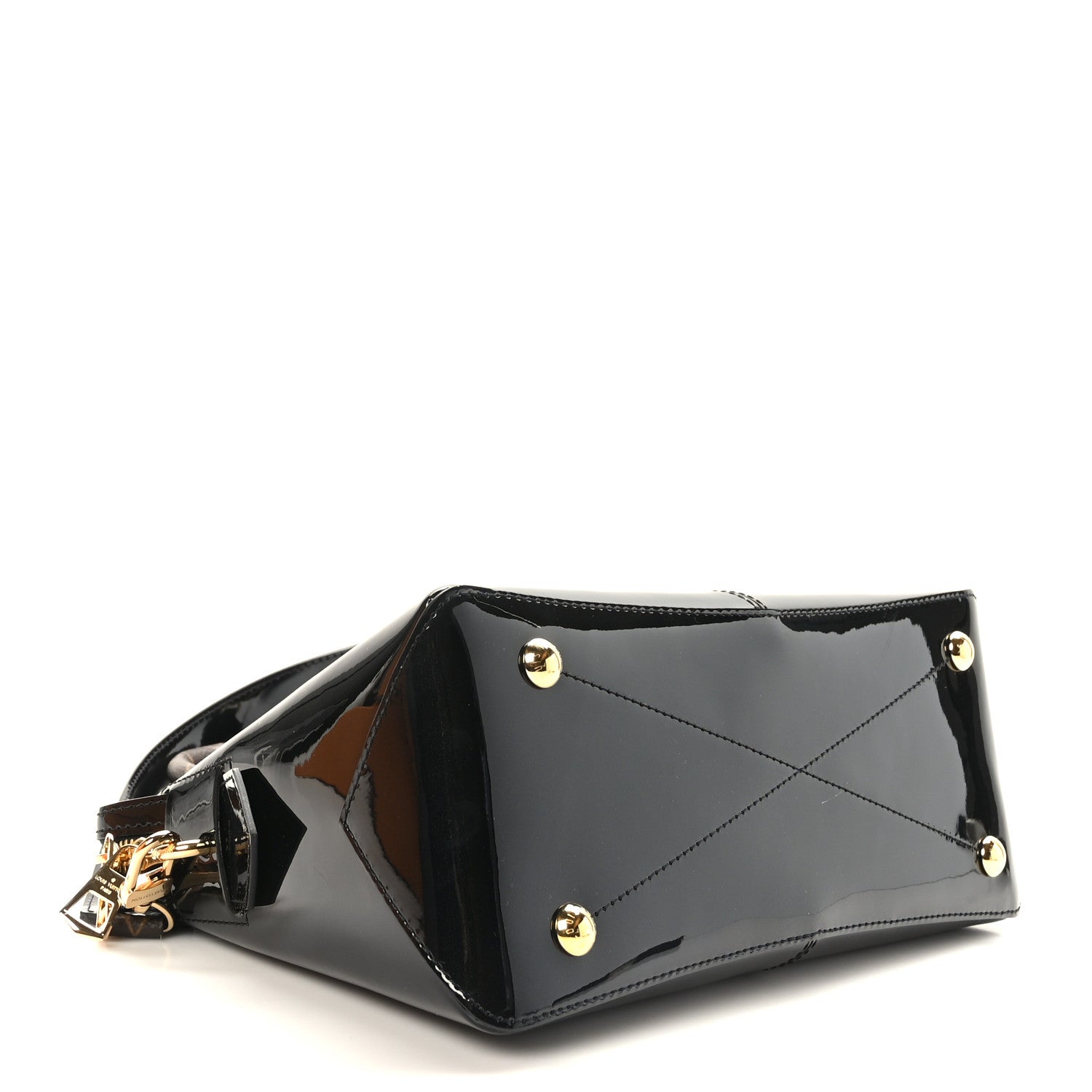 Louis Vuitton Patent Calfskin Miroir Tote Black 4 of 9