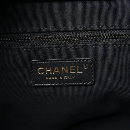 Chanel Lambskin Quilted Shopping Tote  Black 6 of 10