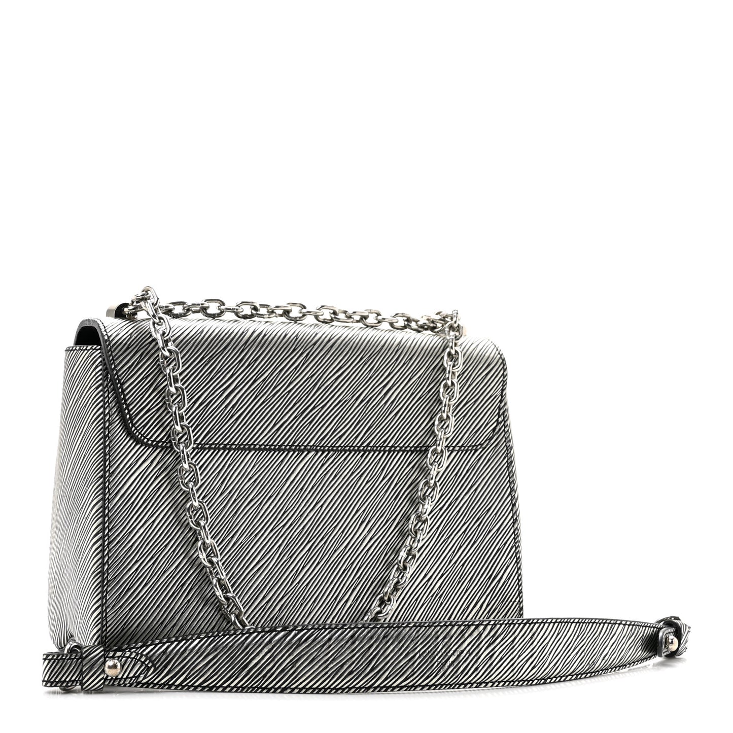 Epi Twist Shoulder Bag MM Argent