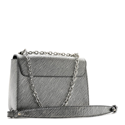 Louis Vuitton Epi Twist Shoulder Bag MM Argent 3 of 13
