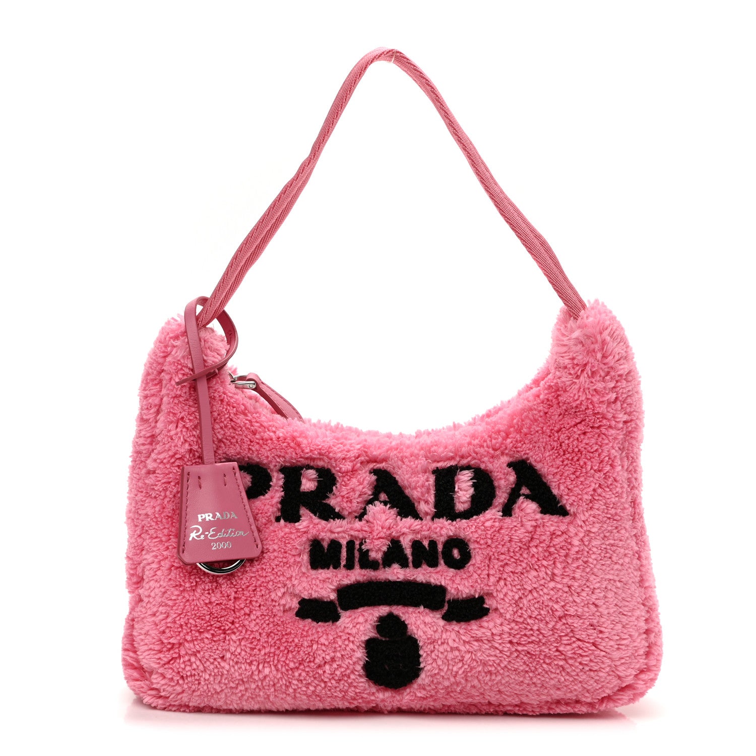 Prada Terry Cloth Mini Re-Edition 2000 Bag Petalo Black 1 of 10