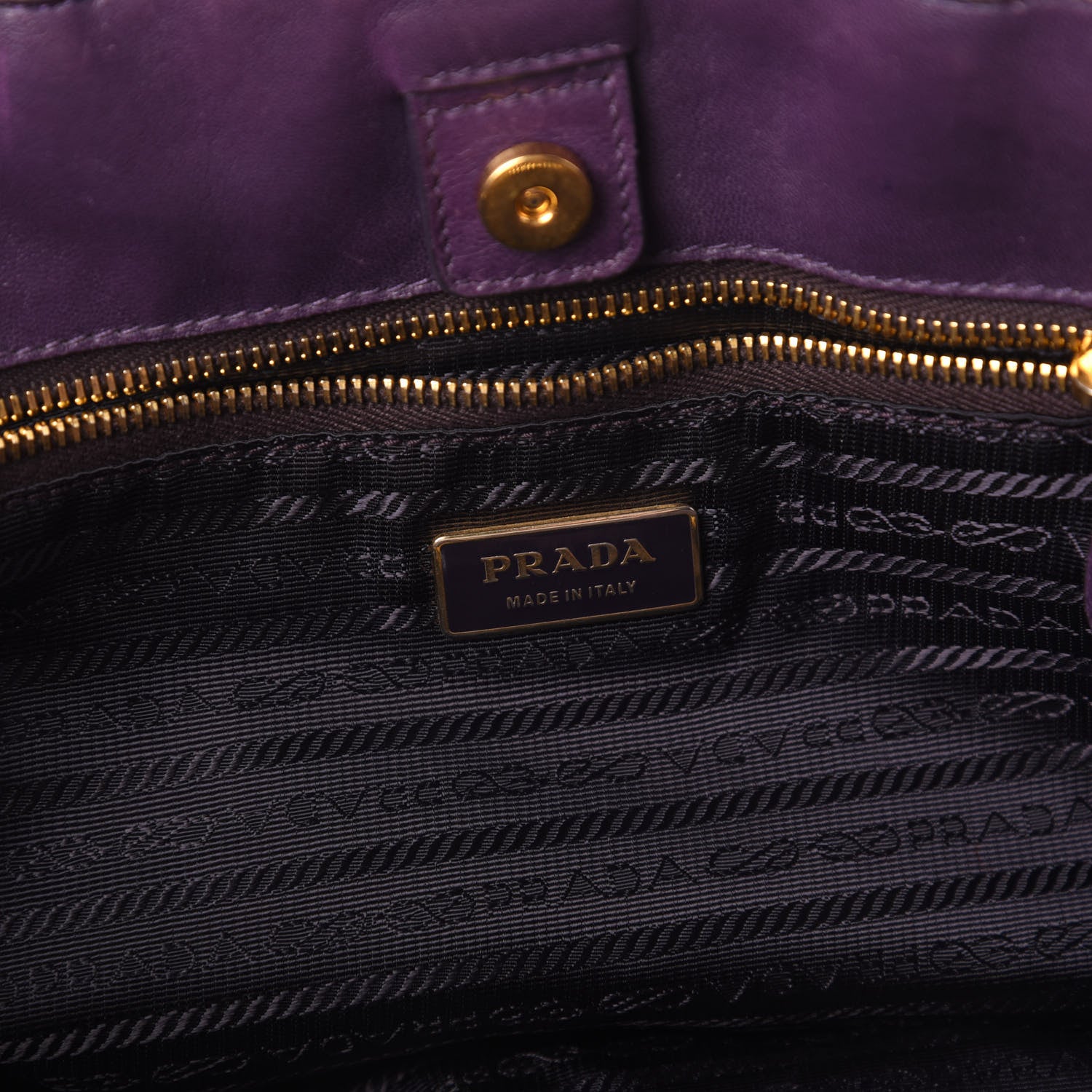 Prada Tessuto Nylon Origami Pleated Handbag Mirtillo 8 of 9