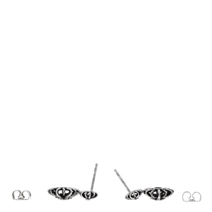 David Yurman Sterling Silver Diamond Starburst Double Drop Earrings 3 of 4