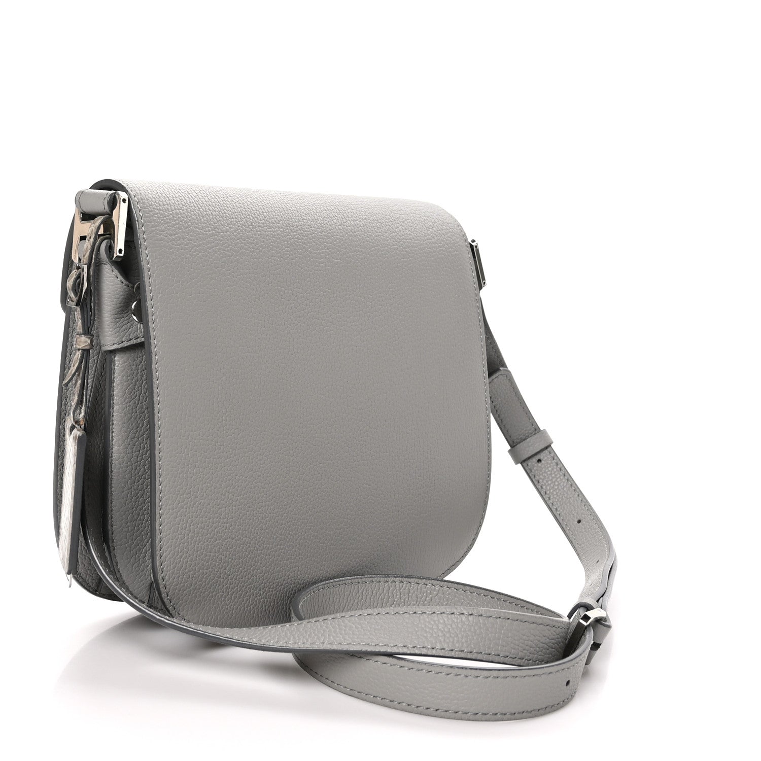 MCM Grained Calfskin Patricia Park Avenue Crossbody Bag Arch Grey 3 of 11
