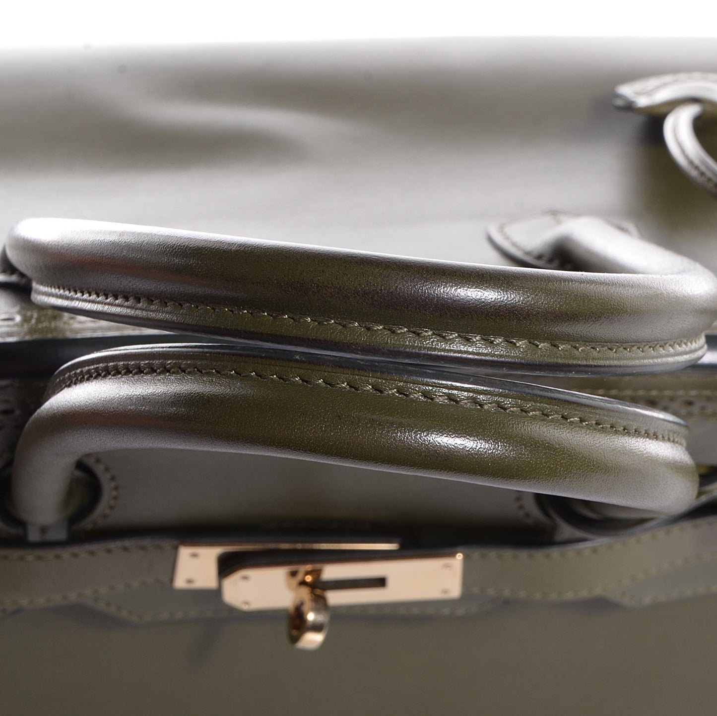 Tadelakt Ghillies Birkin 35 Vert Veronese
